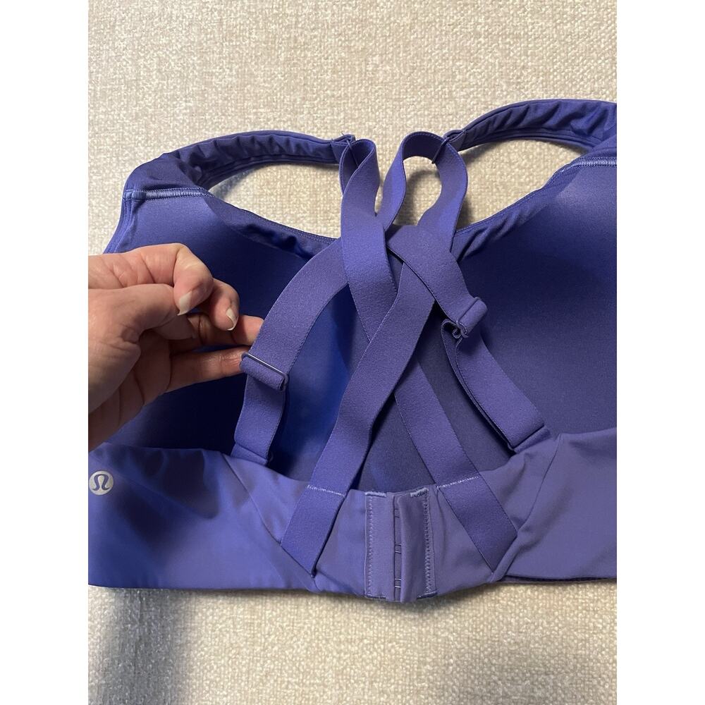 Lululemon Energy Bra High Support 38D Running Sports Bra Workout Purple - Picture 7 of 8